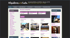 Desktop Screenshot of alquileresenlacosta.net